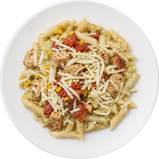 Creamy Summer Harvest Chicken Pasta Bake