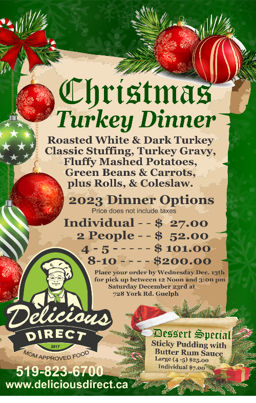 Christmas Turkey Dinner DeliciousDirect