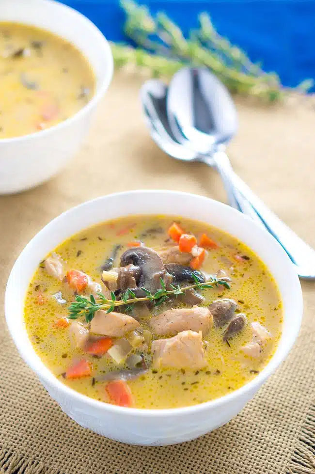 Chicken, Mushroom & Wild Rice Soup