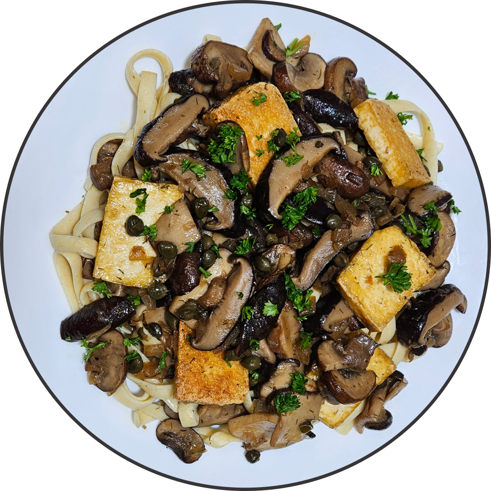 Mushroom Tofu Piccata