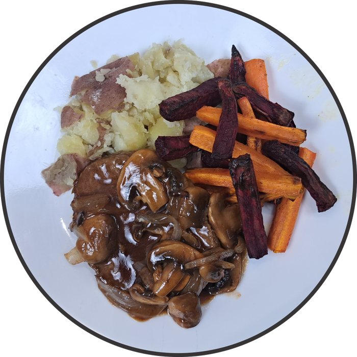 Vegan Salisbury Steak