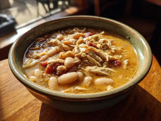 White Cheddar Apple Chicken Chili