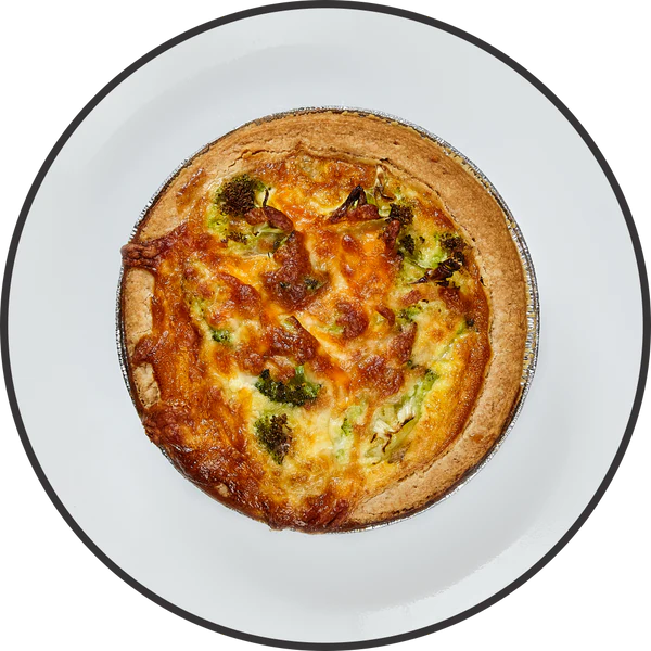 Two Broccoli & Cheddar Quiche
